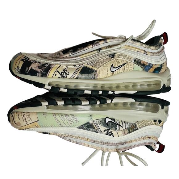 Nike Air Max 97 Newspaper Mens Size 1/2 Authentic 100% Color